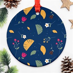 Cute Korean Pattern Round Ornament (Two Sides) from ArtsNow.com Front