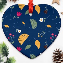 Cute Korean Pattern Heart Ornament (Two Sides) from ArtsNow.com Back