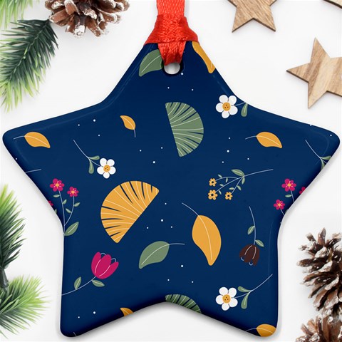 Cute Korean Pattern Star Ornament (Two Sides) from ArtsNow.com Back