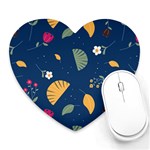 Cute Korean Pattern Heart Mousepad