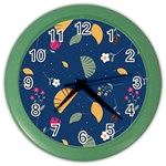 Cute Korean Pattern Color Wall Clock