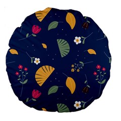 Cute Korean Pattern Large 18  Premium Round Cushions from ArtsNow.com Back