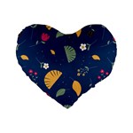 Cute Korean Pattern Standard 16  Premium Heart Shape Cushions