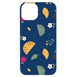 Cute Korean Pattern iPhone 14 Black UV Print PC Hardshell Case