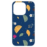 Cute Korean Pattern iPhone 14 Pro Black UV Print PC Hardshell Case