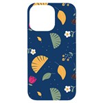 Cute Korean Pattern iPhone 14 Pro Max Black UV Print PC Hardshell Case