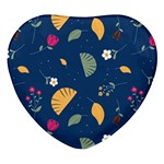 Cute Korean Pattern Heart Glass Fridge Magnet (4 pack)