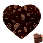 Cute Korean Pattern Heart Wood Jewelry Box