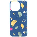 Cute Korean Pattern iPhone 15 Pro Max Black UV Print PC Hardshell Case