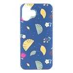 Cute Korean Pattern iPhone 16 Plus Black UV Print PC Hardshell Case