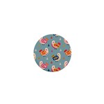 Cute Bird Pattern 1  Mini Buttons