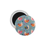 Cute Bird Pattern 1.75  Magnets