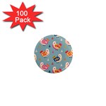 Cute Bird Pattern 1  Mini Magnets (100 pack) 