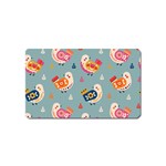 Cute Bird Pattern Magnet (Name Card)