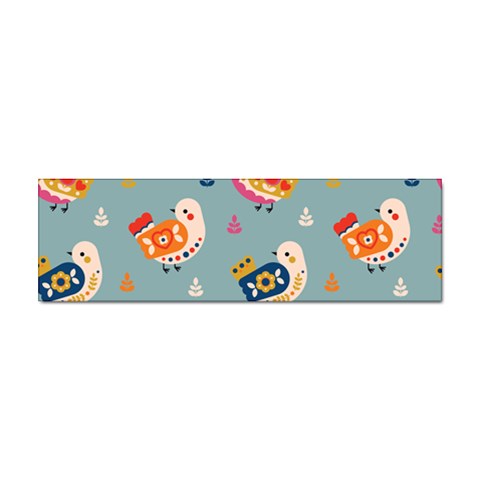 Cute Bird Pattern Sticker Bumper (100 pack) from ArtsNow.com Front