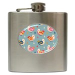 Cute Bird Pattern Hip Flask (6 oz)