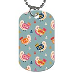 Cute Bird Pattern Dog Tag (Two Sides)