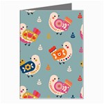 Cute Bird Pattern Greeting Card