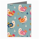 Cute Bird Pattern Greeting Cards (Pkg of 8)