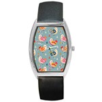 Cute Bird Pattern Barrel Style Metal Watch