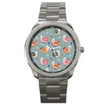 Cute Bird Pattern Sport Metal Watch