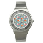 Cute Bird Pattern Stainless Steel Watch