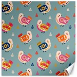 Cute Bird Pattern Canvas 12  x 12 