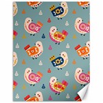 Cute Bird Pattern Canvas 12  x 16 