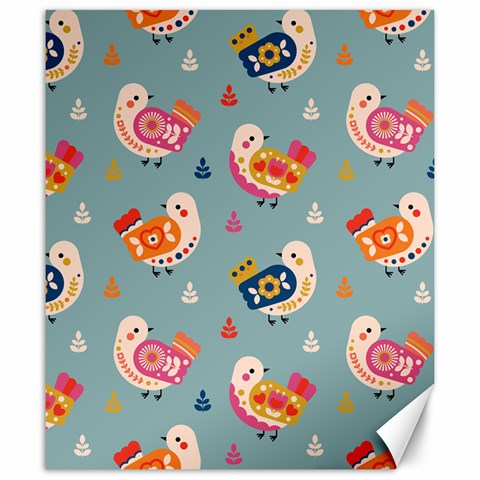 Cute Bird Pattern Canvas 20  x 24  from ArtsNow.com 19.57 x23.15  Canvas - 1