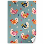 Cute Bird Pattern Canvas 24  x 36 