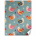 Cute Bird Pattern Canvas 36  x 48 