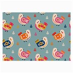 Cute Bird Pattern Large Glasses Cloth