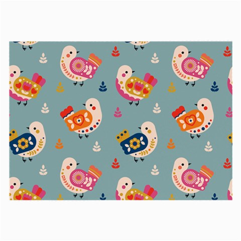 Cute Bird Pattern Large Glasses Cloth (2 Sides) from ArtsNow.com Back