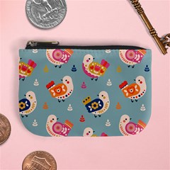 Cute Bird Pattern Mini Coin Purse from ArtsNow.com Front