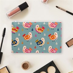 Cute Bird Pattern Cosmetic Bag (Medium) from ArtsNow.com Front