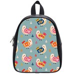 Cute Bird Pattern School Bag (Small)