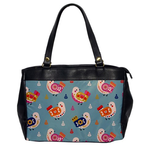 Cute Bird Pattern Oversize Office Handbag from ArtsNow.com Front