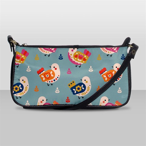 Cute Bird Pattern Shoulder Clutch Bag from ArtsNow.com Front