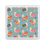 Cute Bird Pattern Memory Card Reader (Square)