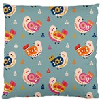 Cute Bird Pattern Large Cushion Case (One Side)