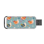 Cute Bird Pattern Portable USB Flash (One Side)