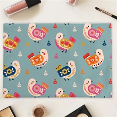 Cute Bird Pattern Cosmetic Bag (XXL) from ArtsNow.com Front