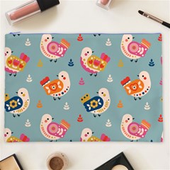 Cute Bird Pattern Cosmetic Bag (XXL) from ArtsNow.com Front