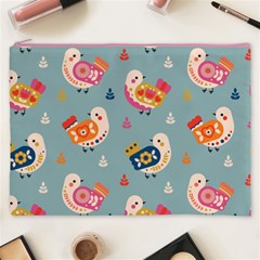 Cute Bird Pattern Cosmetic Bag (XXXL) from ArtsNow.com Front