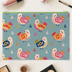 Cute Bird Pattern Cosmetic Bag (XXXL) from ArtsNow.com Back