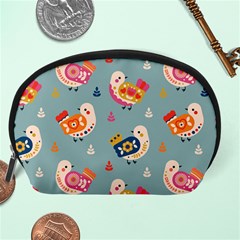 Cute Bird Pattern Accessory Pouch (Large) from ArtsNow.com Back