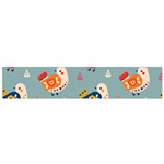 Cute Bird Pattern Small Premium Plush Fleece Scarf