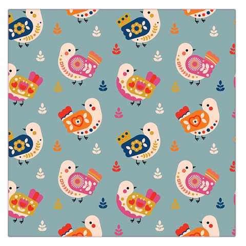 Cute Bird Pattern Square Satin Scarf (36  x 36 ) from ArtsNow.com Front