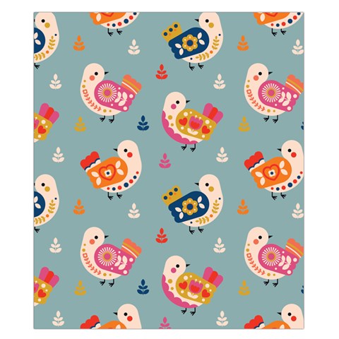 Cute Bird Pattern Duvet Cover Double Side (California King Size) from ArtsNow.com Back