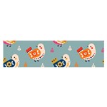 Cute Bird Pattern Oblong Satin Scarf (16  x 60 )